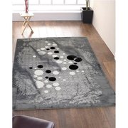 HOMEDORA Homedora HD-JC1651-GRY-LGY 5 x 7 ft. Discount World Modern Jersey Collection Stylish Stain Resistant Floor Rug - Paisley - Gray & Light Gray HD-JC1651-GRY-LGY